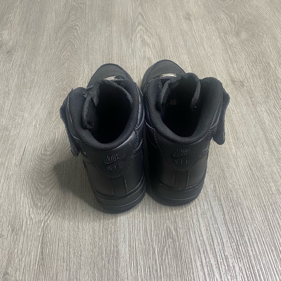 Nike Air Force 1 Hi Top GS Boys Shoe Size 6Y 314195-004 Black Preowned - Picture 3 of 7